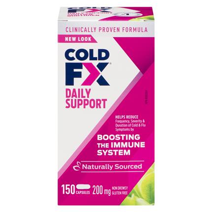 COLD-FX Regular Strength 200mg – Immune Support Capsules for Cold and Flu Prevention