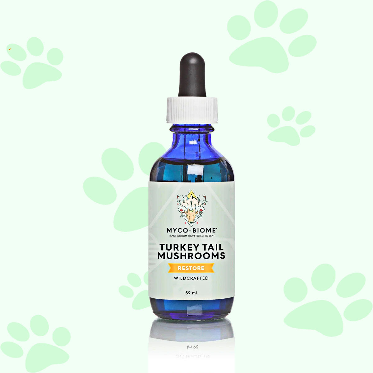 Adored Beast Turkey Tail Mushrooms | Liquid Triple Extract 59ml - biosense-clinic.ca