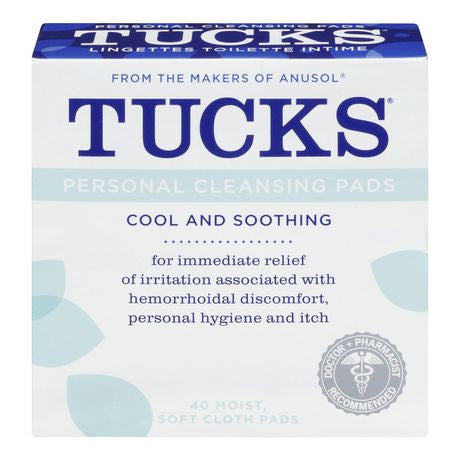 Tucks Personal Cleansing Pads - BiosenseClinic.ca