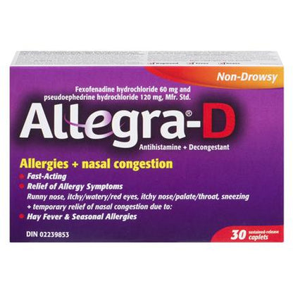 Buy Allegra-D – Allergy & Nasal Congestion Relief | BiosenseClinic