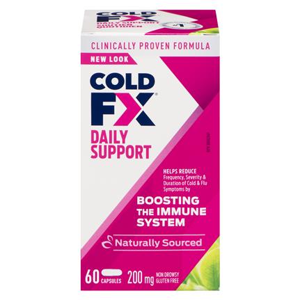 COLD-FX Regular Strength 200mg – Immune Support Capsules for Cold and Flu Prevention