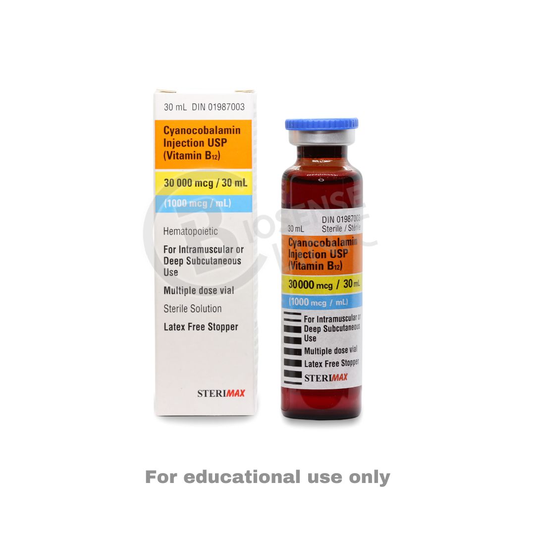 Vitamin B12 Injection (Multidose Vial) - BiosenseClinic.ca