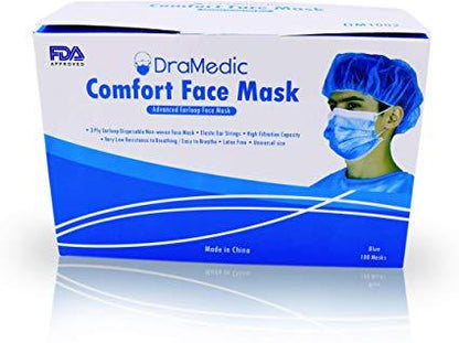 DraMedic Comfort Face Mask (100 pieces) - BiosenseClinic.ca