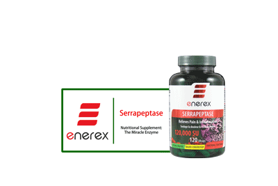 Serrapeptase (Enerex) - 120,000 U - BiosenseClinic.ca