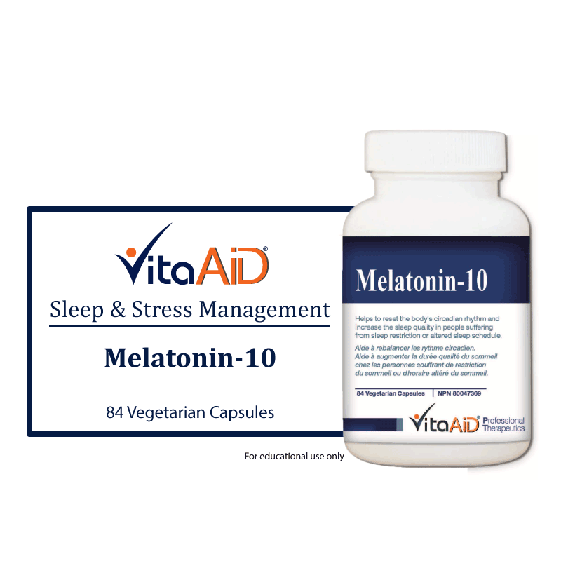 VitaAid Melatonin-10 - BiosenseClinic.ca