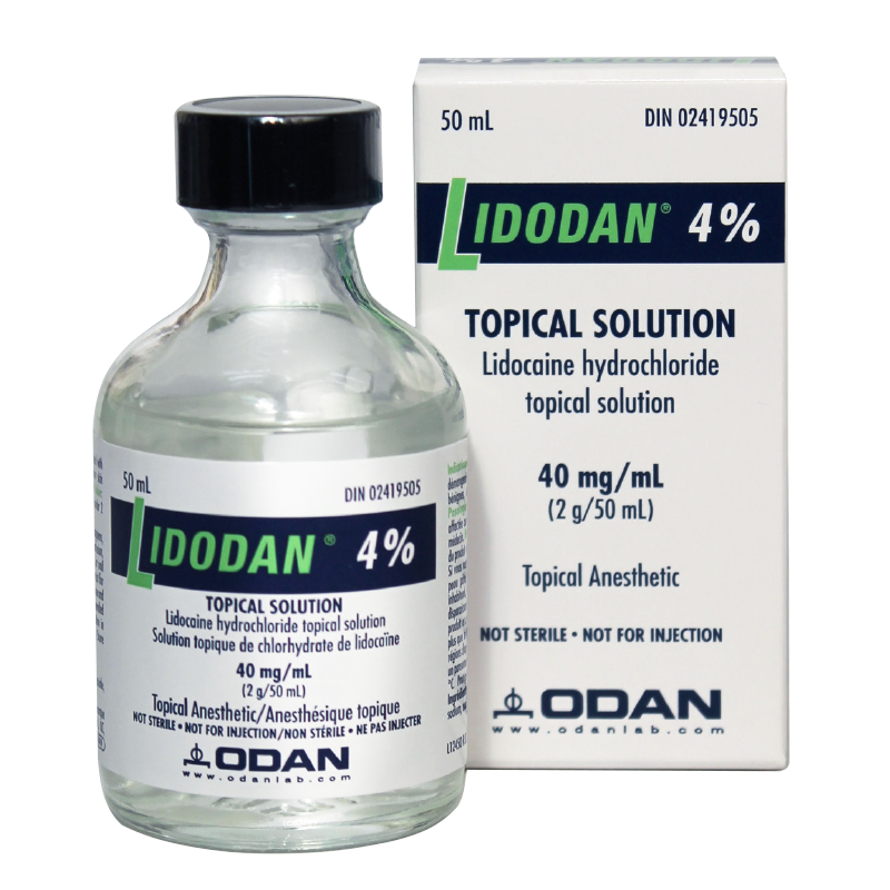 LIDODAN TOPICAL SOLUTION 4% LIDOCAINE HCL 40MG/ML - BiosenseClinic.ca