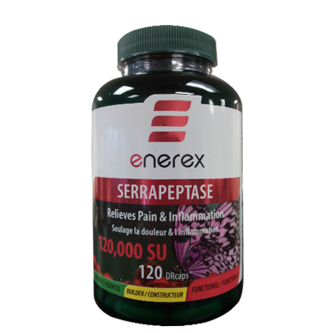Serrapeptase (Enerex) - 120,000 U - BiosenseClinic.ca
