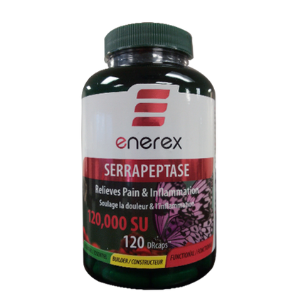 Serrapeptase (Enerex) - 120,000 U - BiosenseClinic.ca
