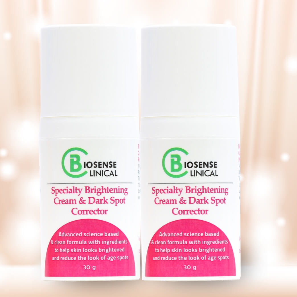 Specialty Brightening Cream & Dark Spot Corrector - HQ Free 30g x 2 - BiosenseClinic.ca