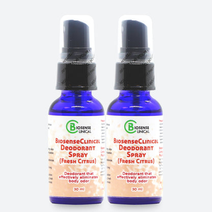 BiosenseClinical Deodorant Spray (Fresh Citrus) 30ml - BiosenseClinic.ca