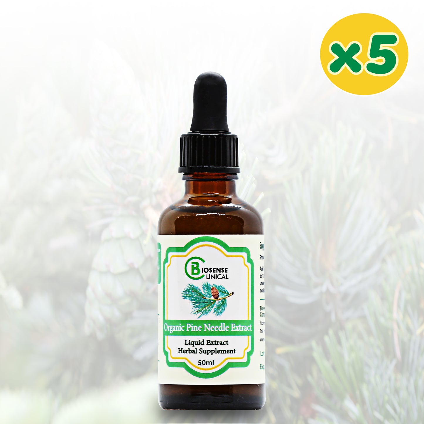 Organic Pine Needle Extract 50ml - biosenseclinic.ca