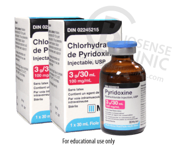 Vitamin B6 Injection - 100 mg/ml - BiosenseClinic.ca