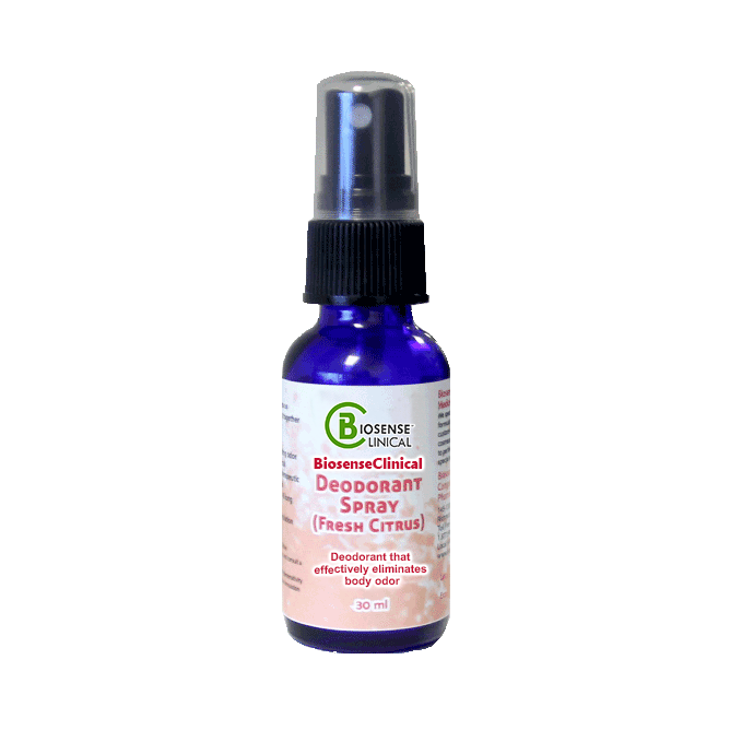 BiosenseClinical Deodorant Spray (Fresh Citrus) - BiosenseClinic.ca