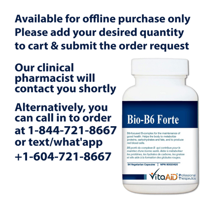 VitaAid Bio-B6 Forte - BiosenseClinic.ca