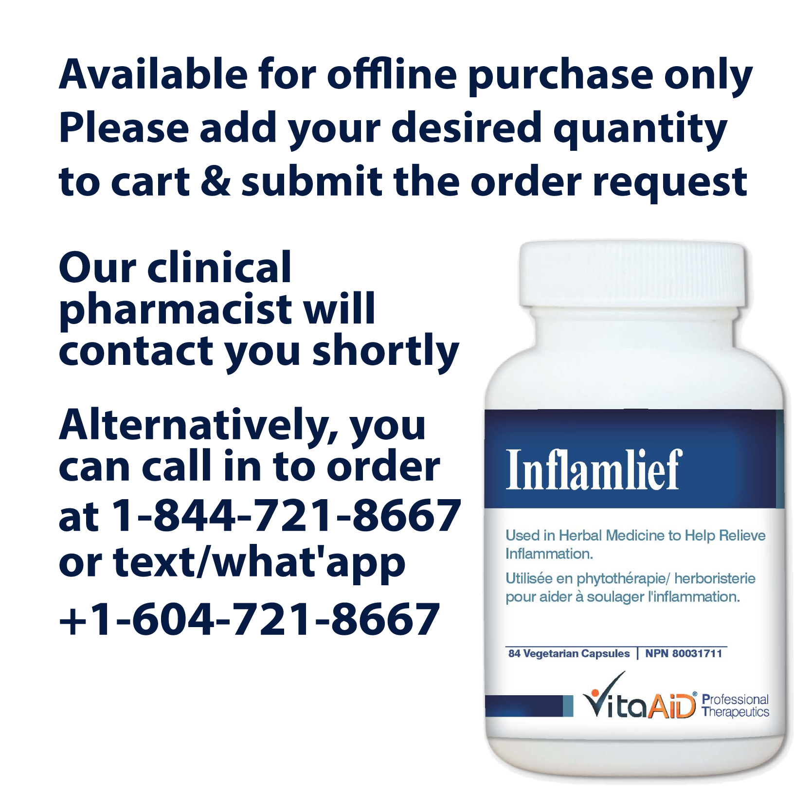 VitaAid Inflamlief - BiosenseClinic.ca