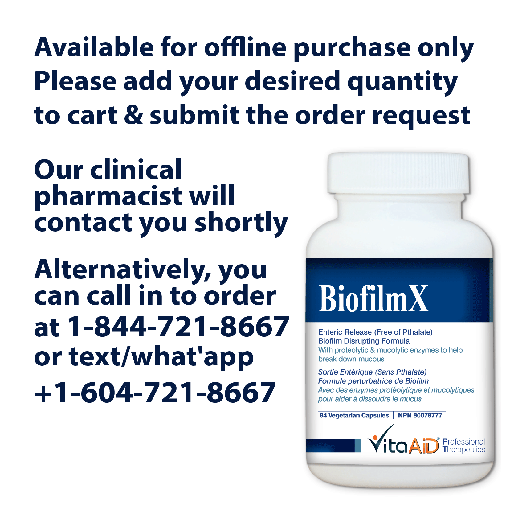 VitaAid BiofilmX - BiosenseClinic.ca