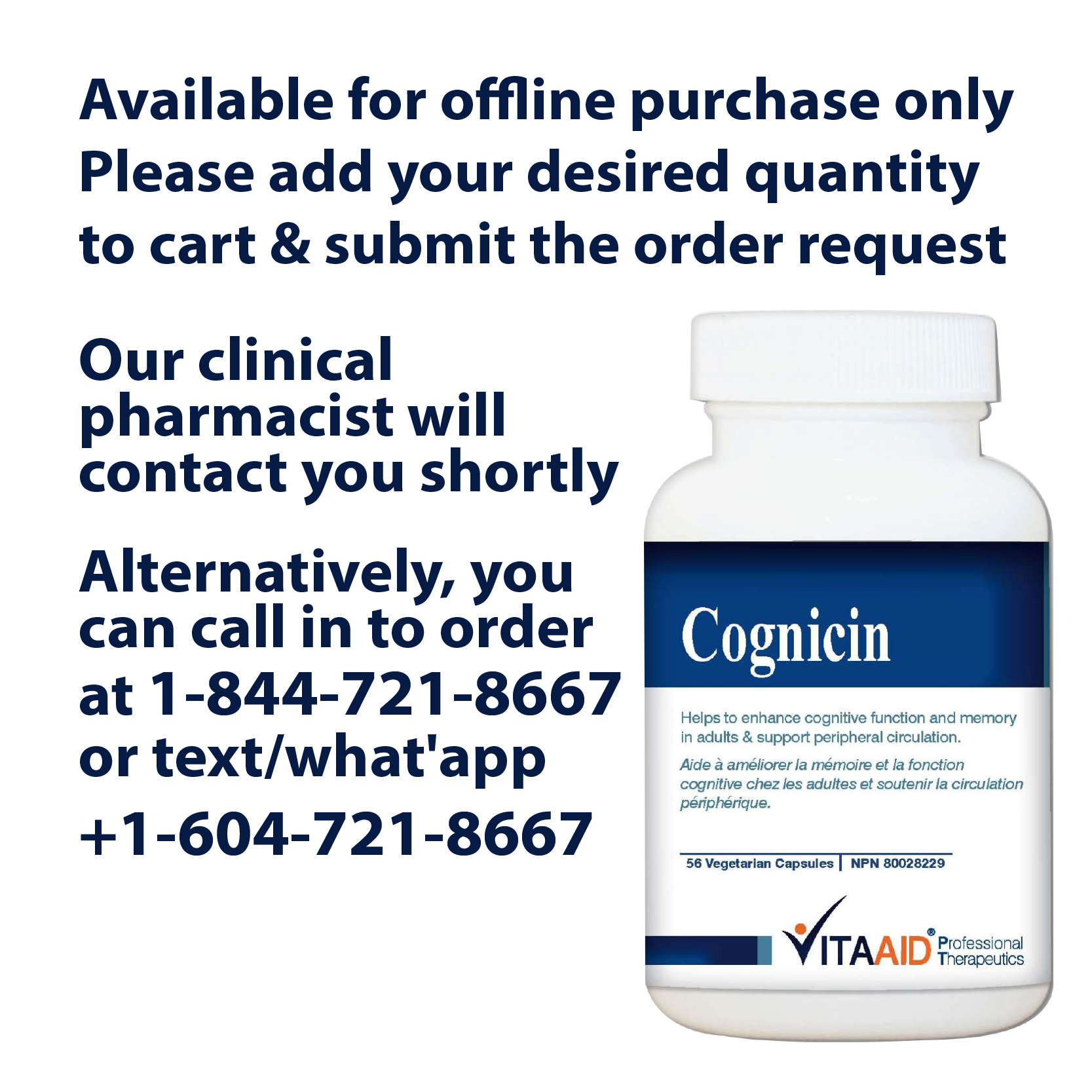 VitaAid Cognicin - BiosenseClinic.ca