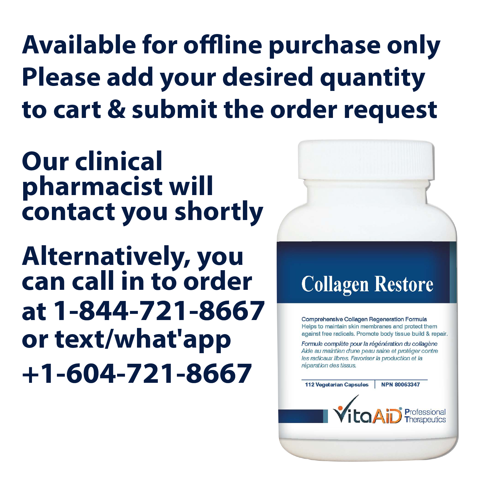 VitaAid Collagen Restore - BiosenseClinic.ca