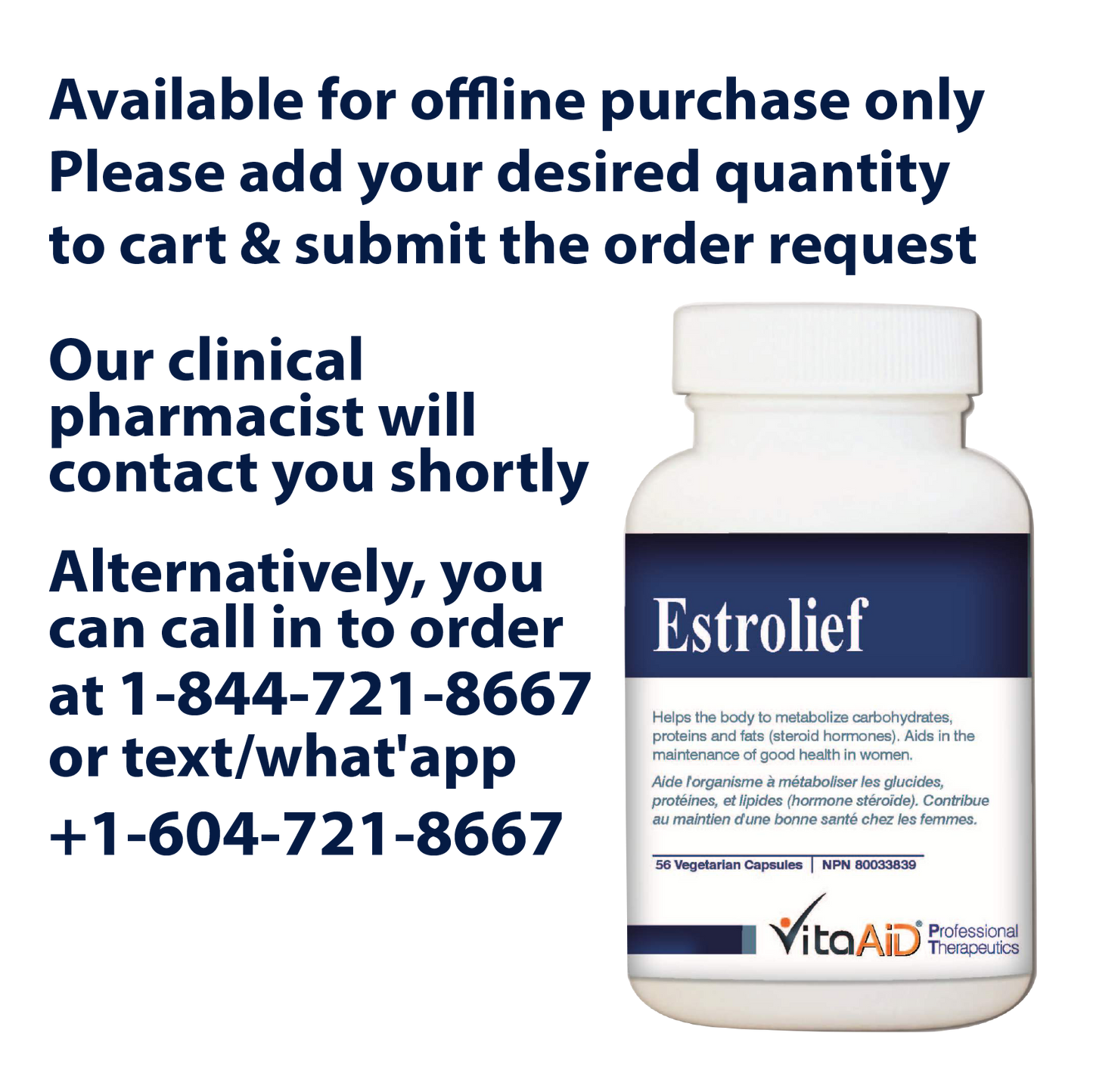 VitaAid Estrolief - BiosenseClinic.ca