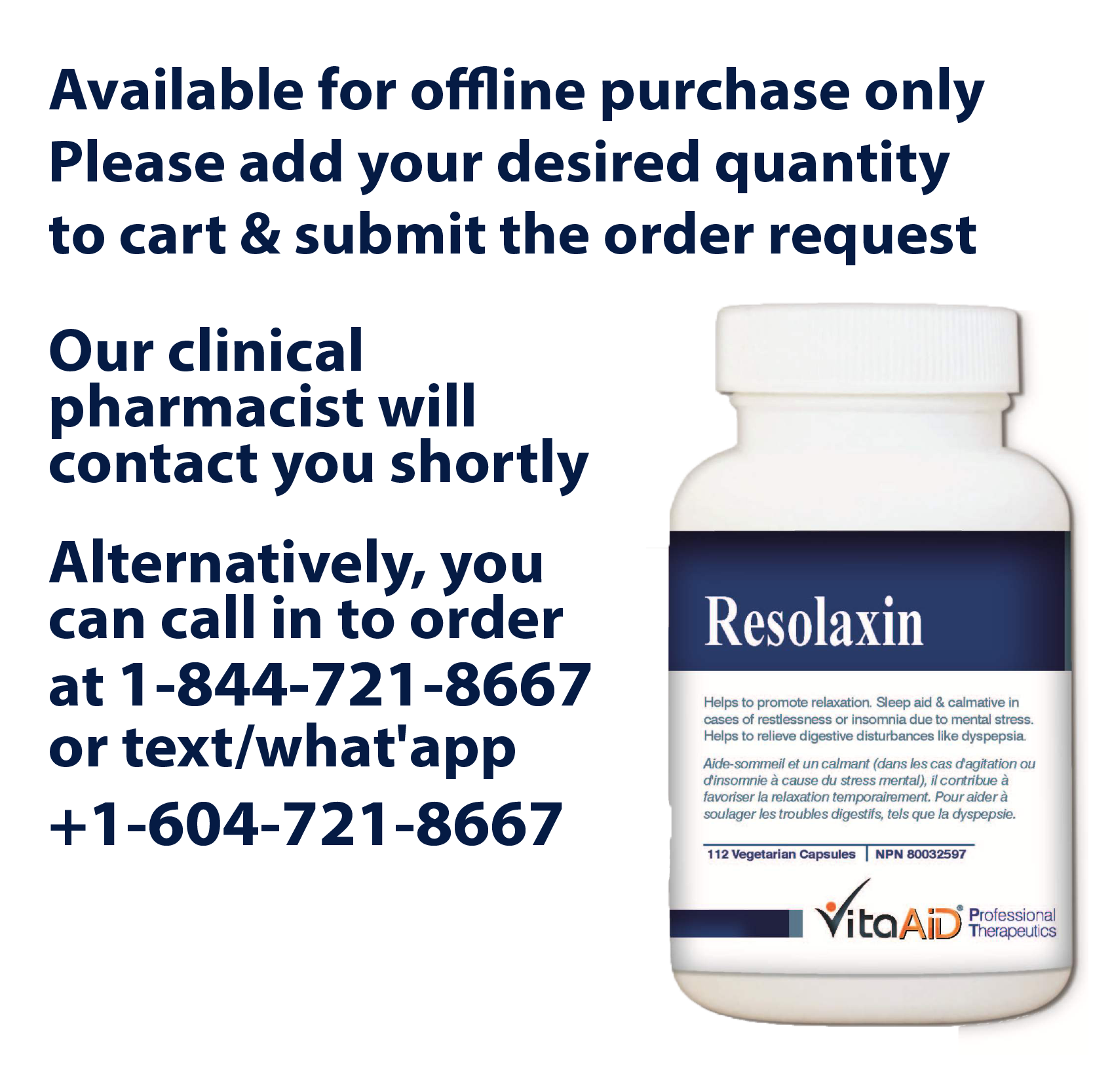 VitaAid Resolaxin - BiosenseClinic.ca