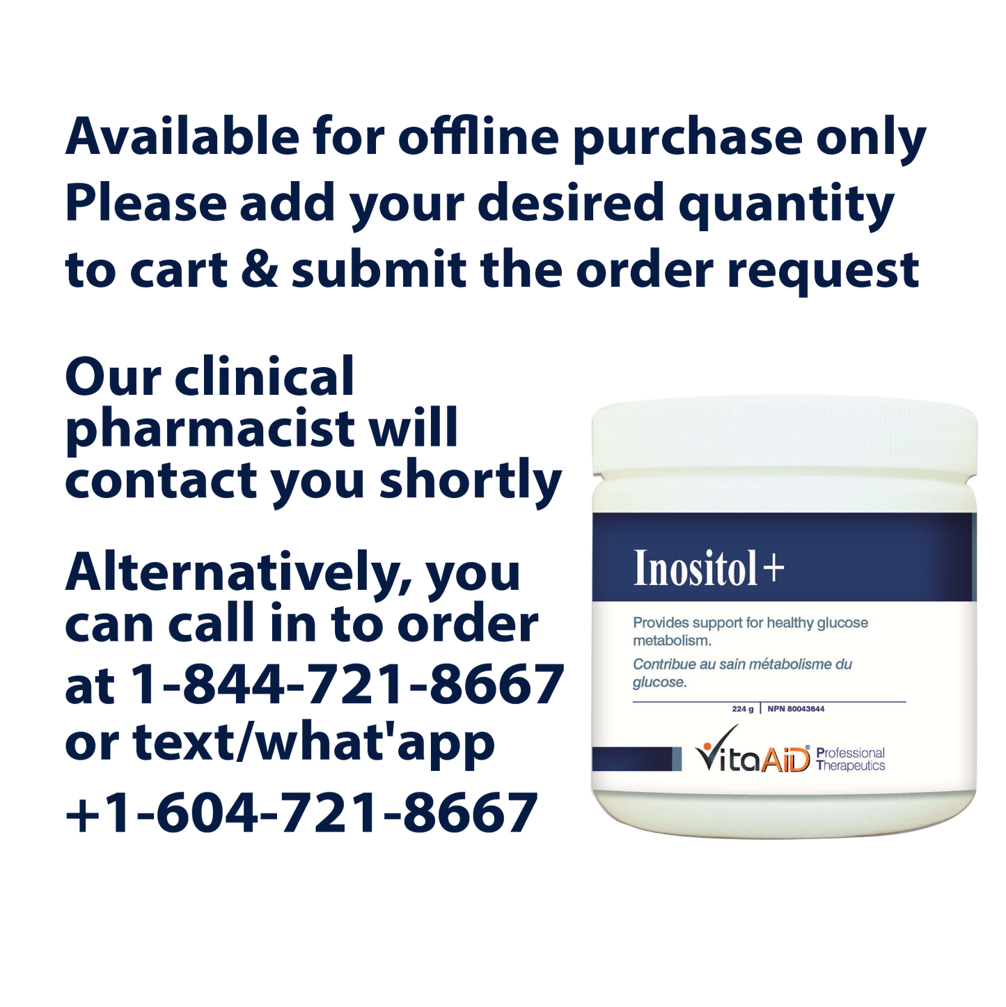 VitaAid Inositol+ - BiosenseClinic.ca