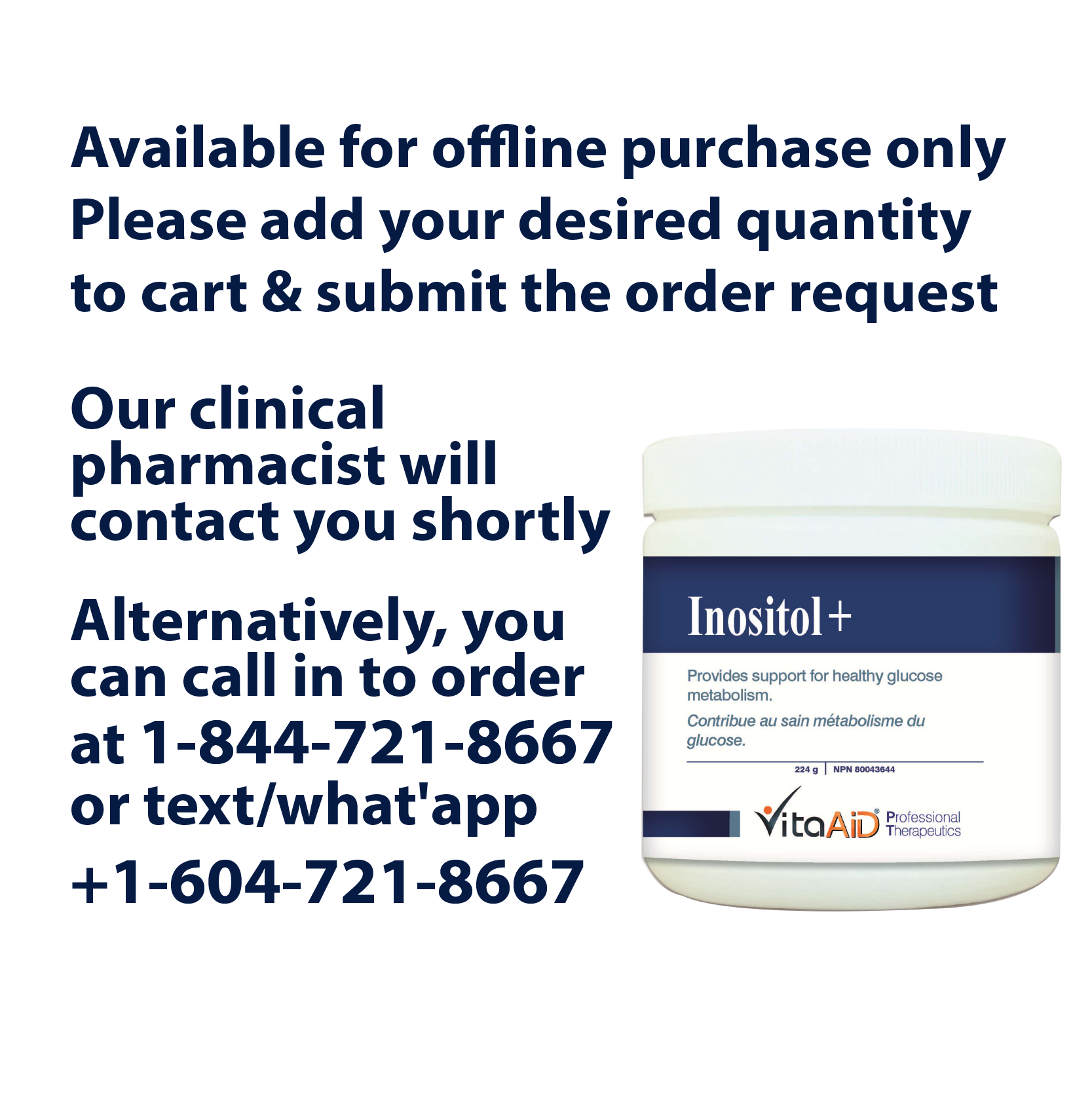 VitaAid Inositol+ - BiosenseClinic.ca