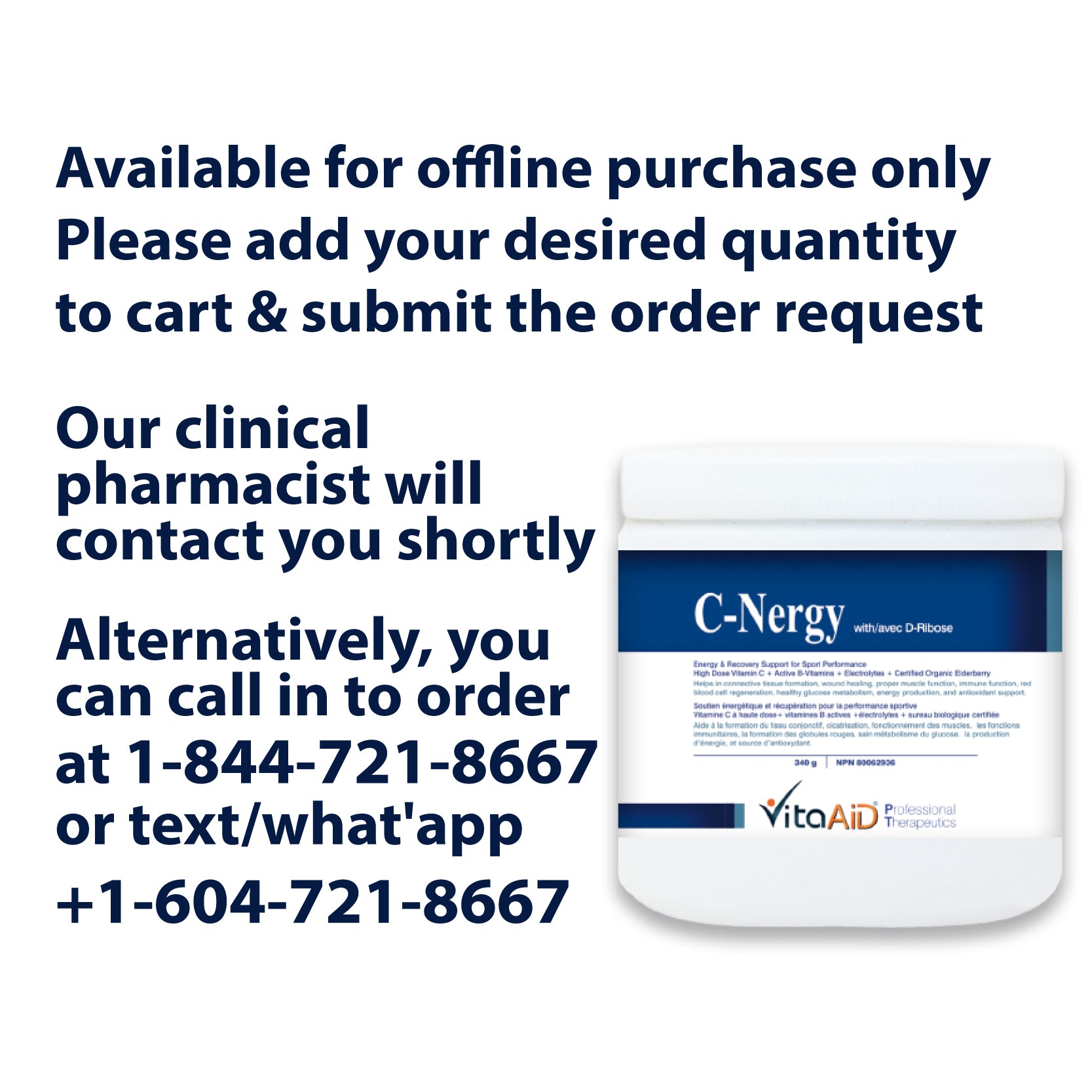 VitaAid C-Nergy with D-Ribose - biosenseclinic.ca